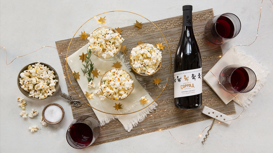 White Truffle-Rosemary Popcorn.