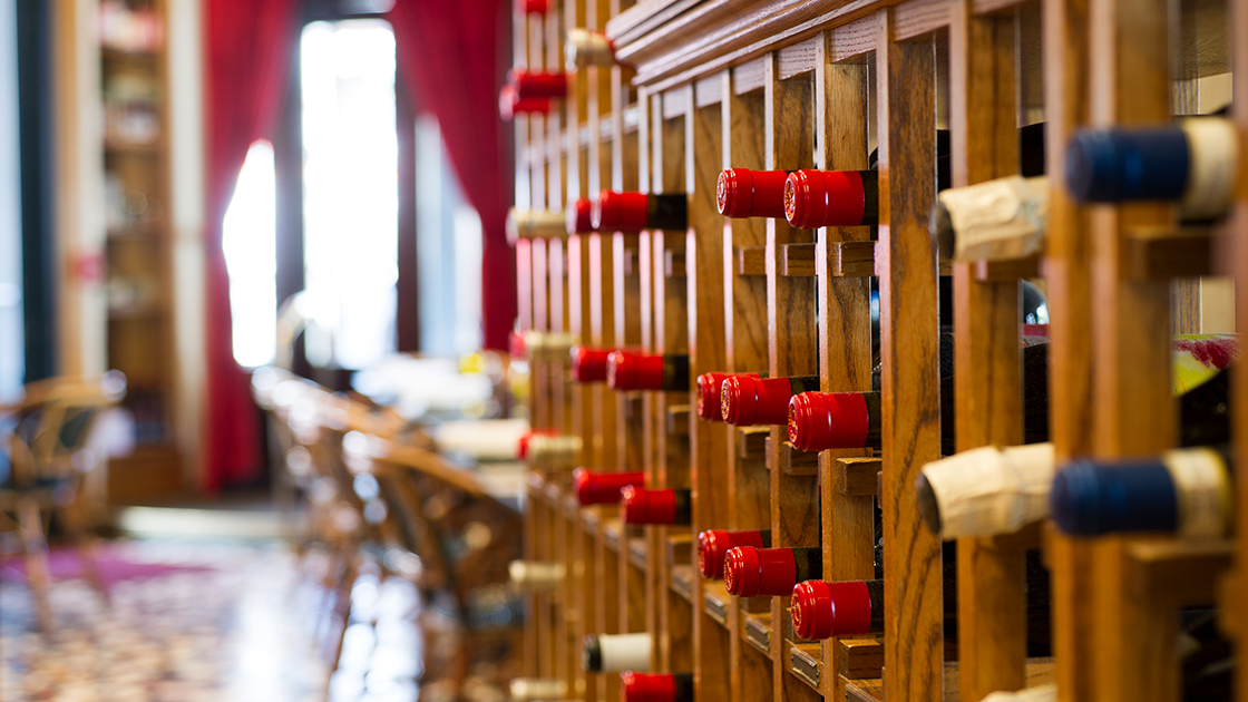Wine rack.