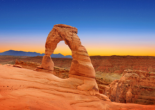Red stone arch.