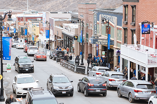 Main street in Park City, Utah. 