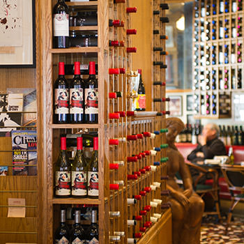 Zoetrope wines in racks