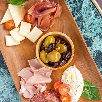 Board of antipasti. 