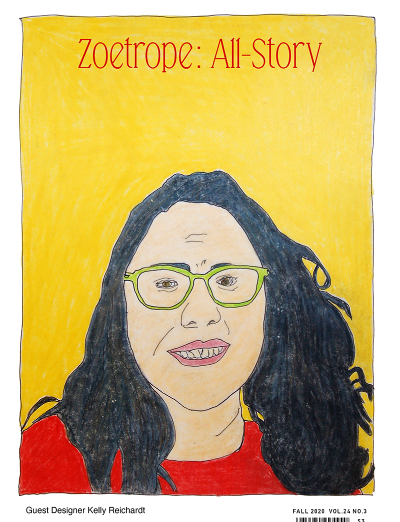 Cover Artwork by guest designer Kelly Reichardt